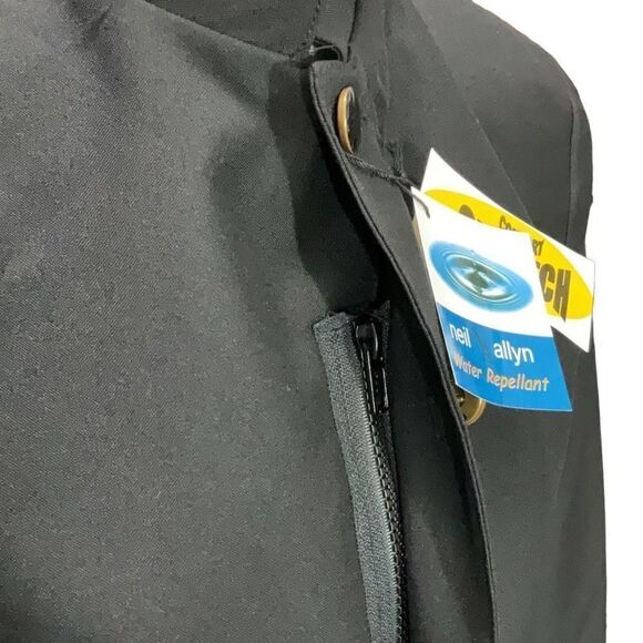 NWT Mens Neil Allyn Comfort Stretch Black Stewards Jacket Water Repellant Size S - Picture 2 of 5
